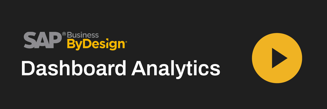 MAS Catalog Dashboard Analytics in SAP ByDesign